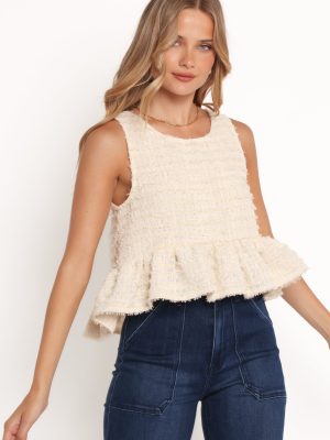 Fren Ruffle Top - Cream