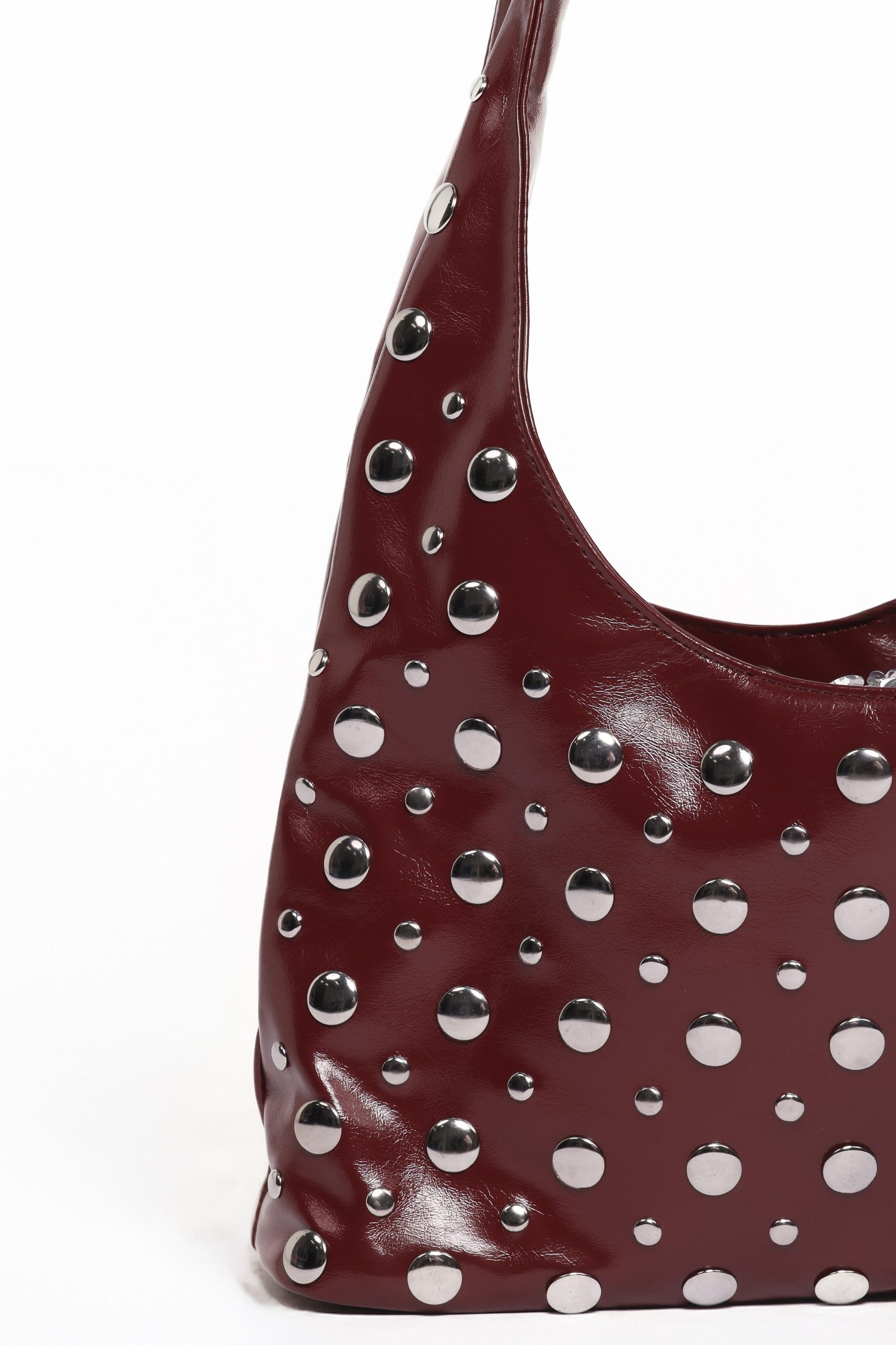Valerie Studded Bag - Red - Image 3
