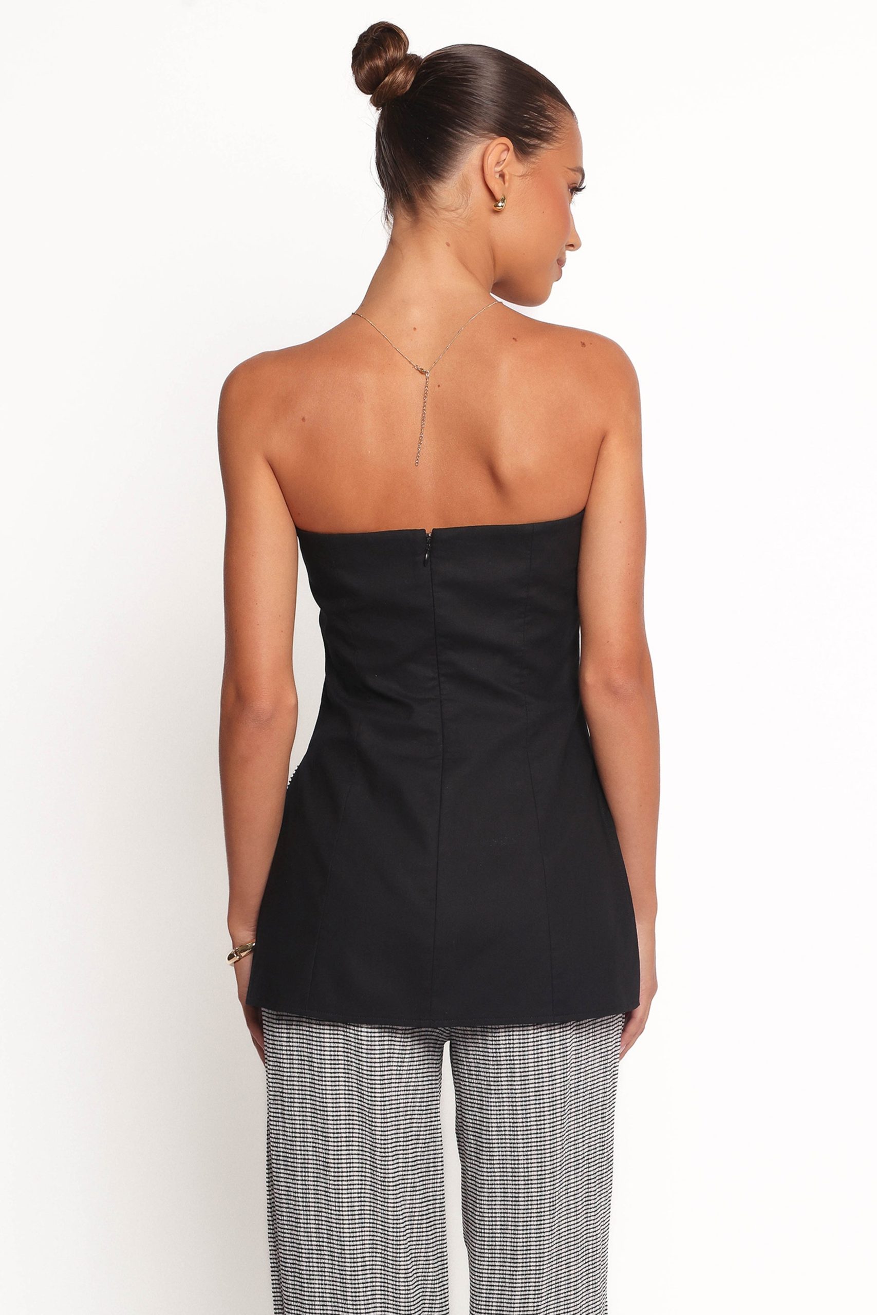 Giovana Strapless Top - Black - Image 4
