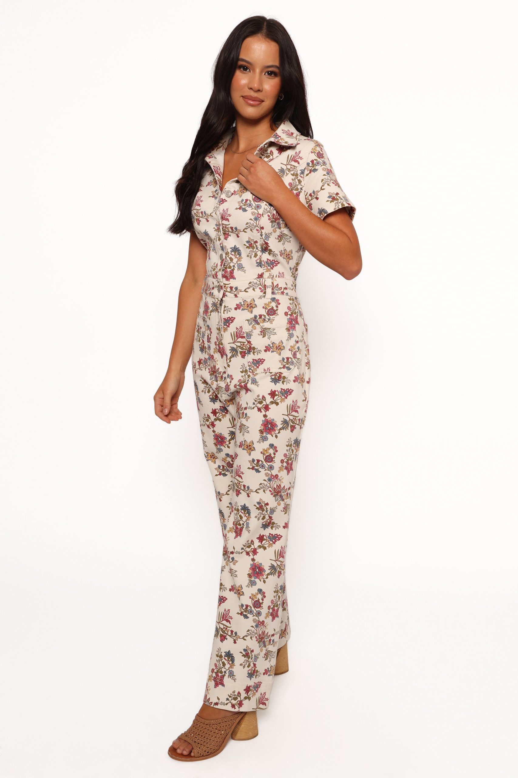 Gisel Jumpsuit - Ivory Multi - Image 3