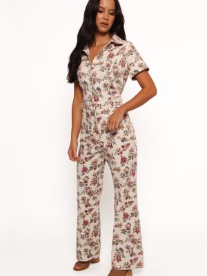 Gisel Jumpsuit - Ivory Multi