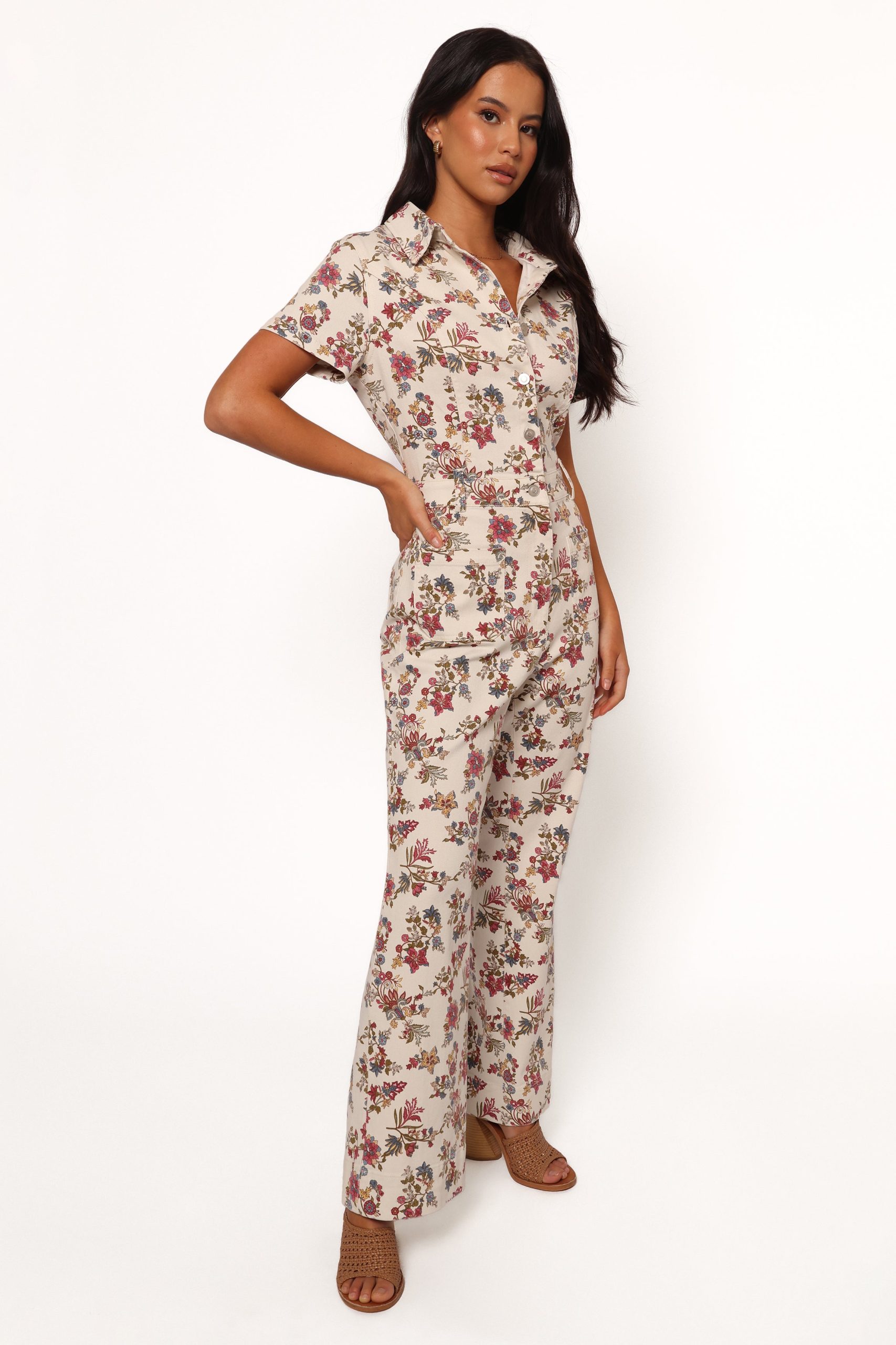 Gisel Jumpsuit - Ivory Multi - Image 5