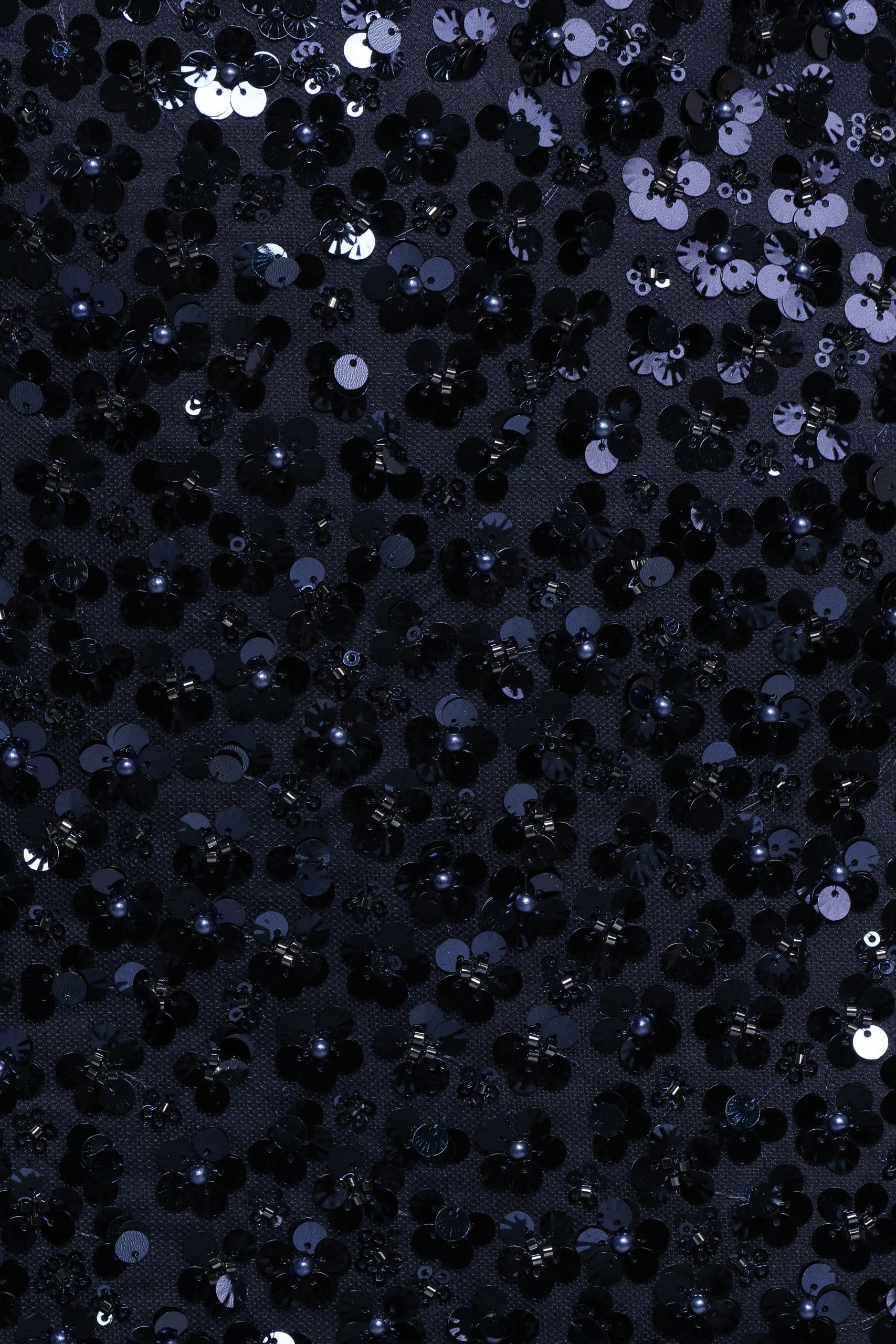 Glissy Sequin Skirt Set - Navy - Image 7