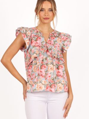 Gracey Top - Vintage Blue