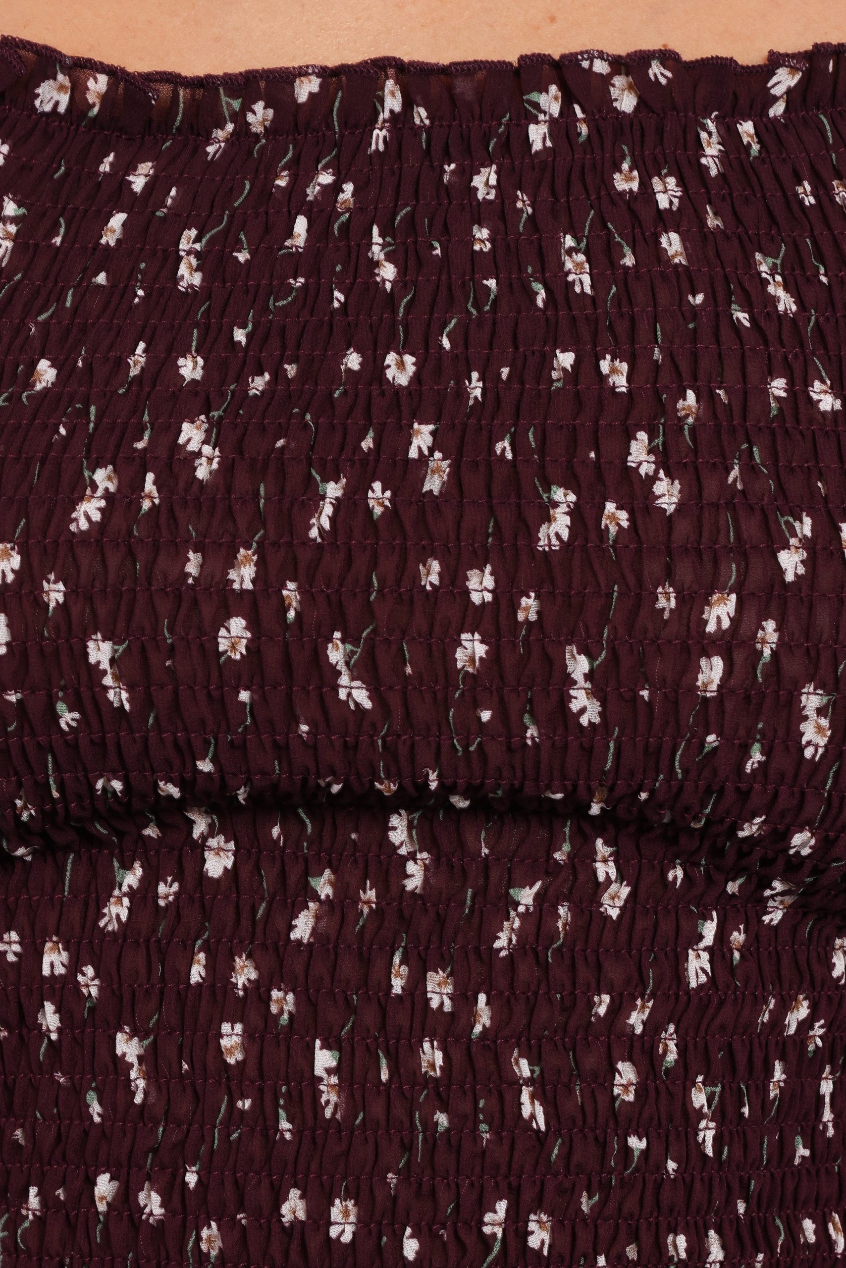 Greta Top - Burgundy Floral - Image 7