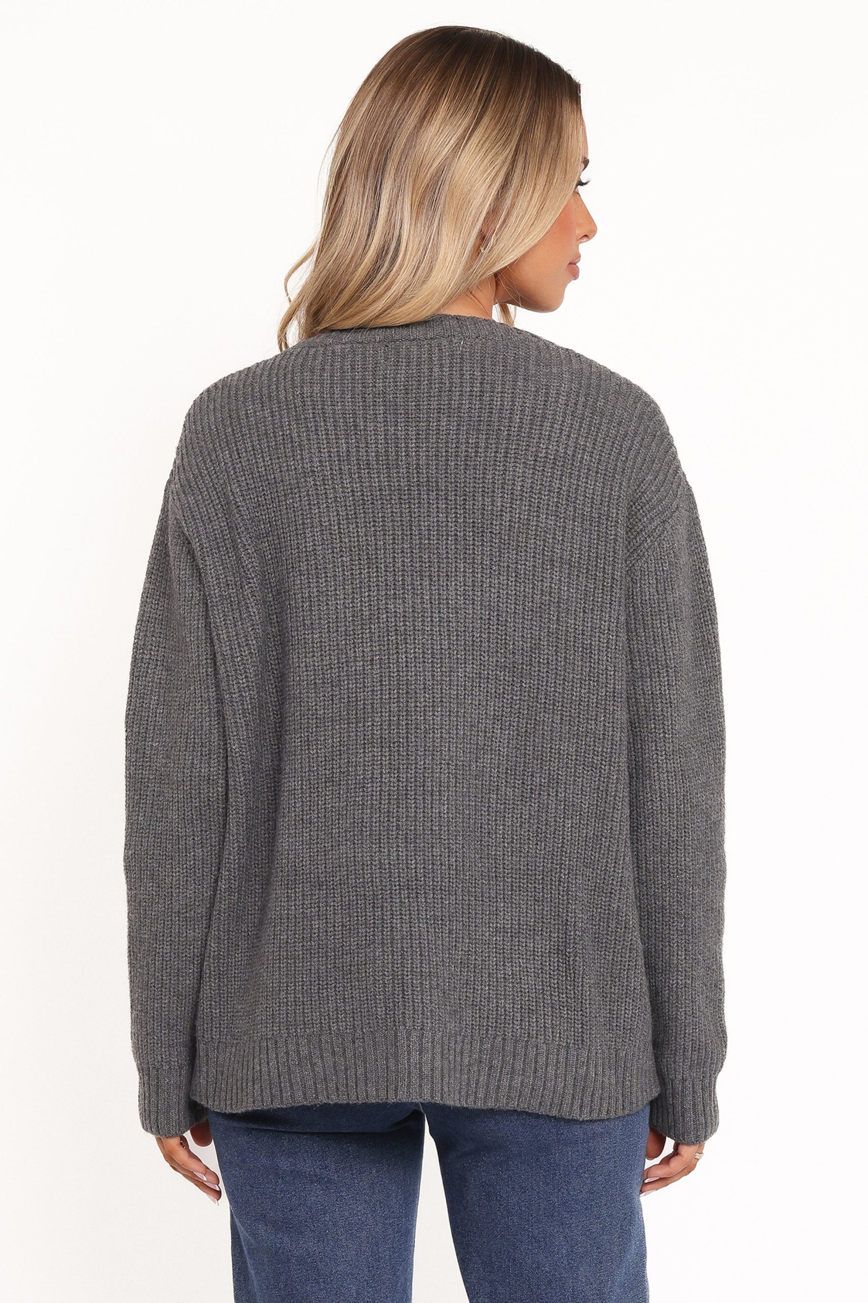 Hammond Tie Up Cardigan - Grey - Image 4