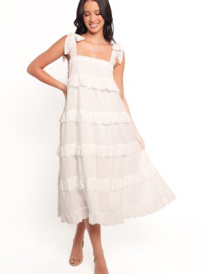 Harriette Midi Dress - White