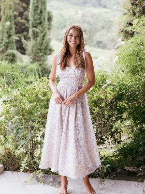 Hayden Maxi Dress - Purple Floral