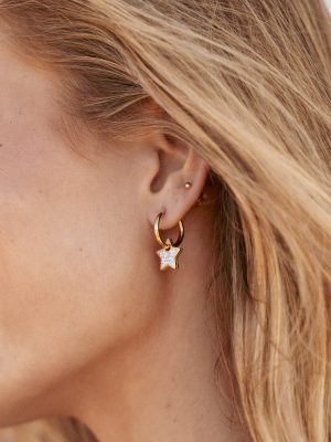 Hayden Star Earrings - Gold