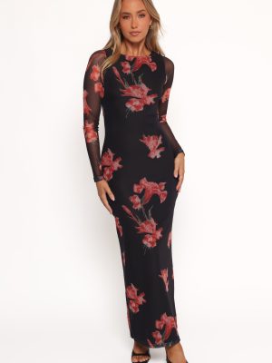 Hilda Maxi Dress - Black Floral