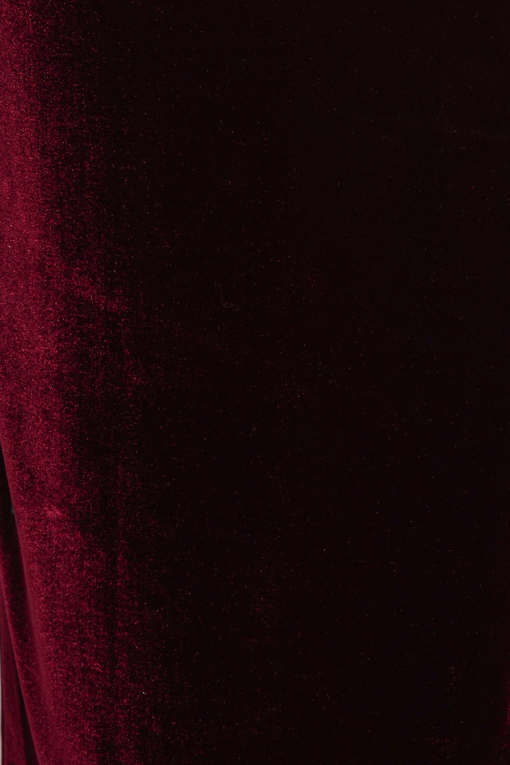 Hyatt Velvet Dress - Burgundy - Image 8