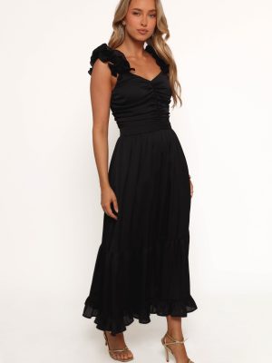Inca Midi Dress - Black
