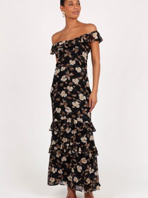 Irelynn Maxi Dress - Black Floral
