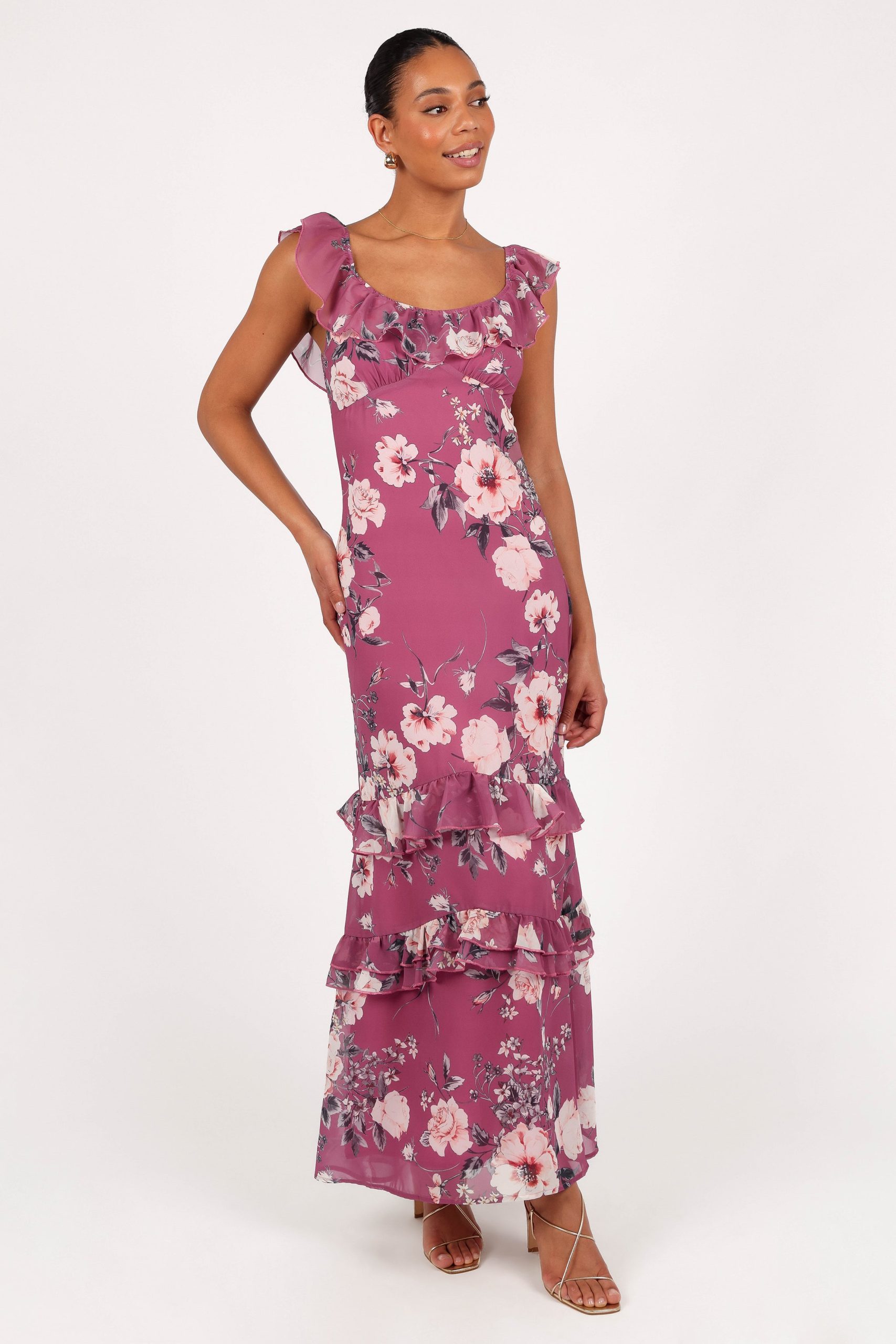 Irelynn Maxi Dress - Dark Rose Floral - Image 9