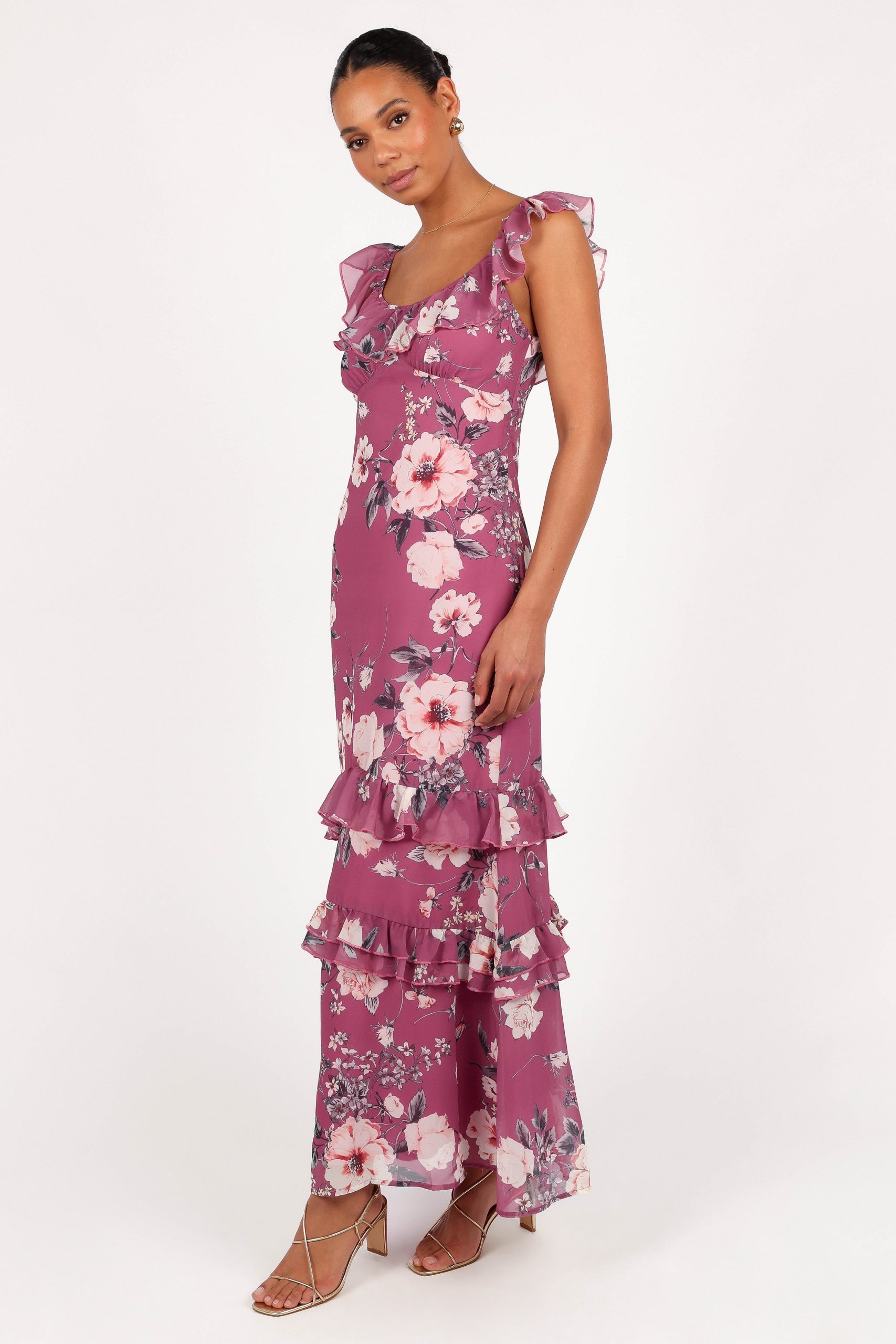 Irelynn Maxi Dress - Dark Rose Floral - Image 5