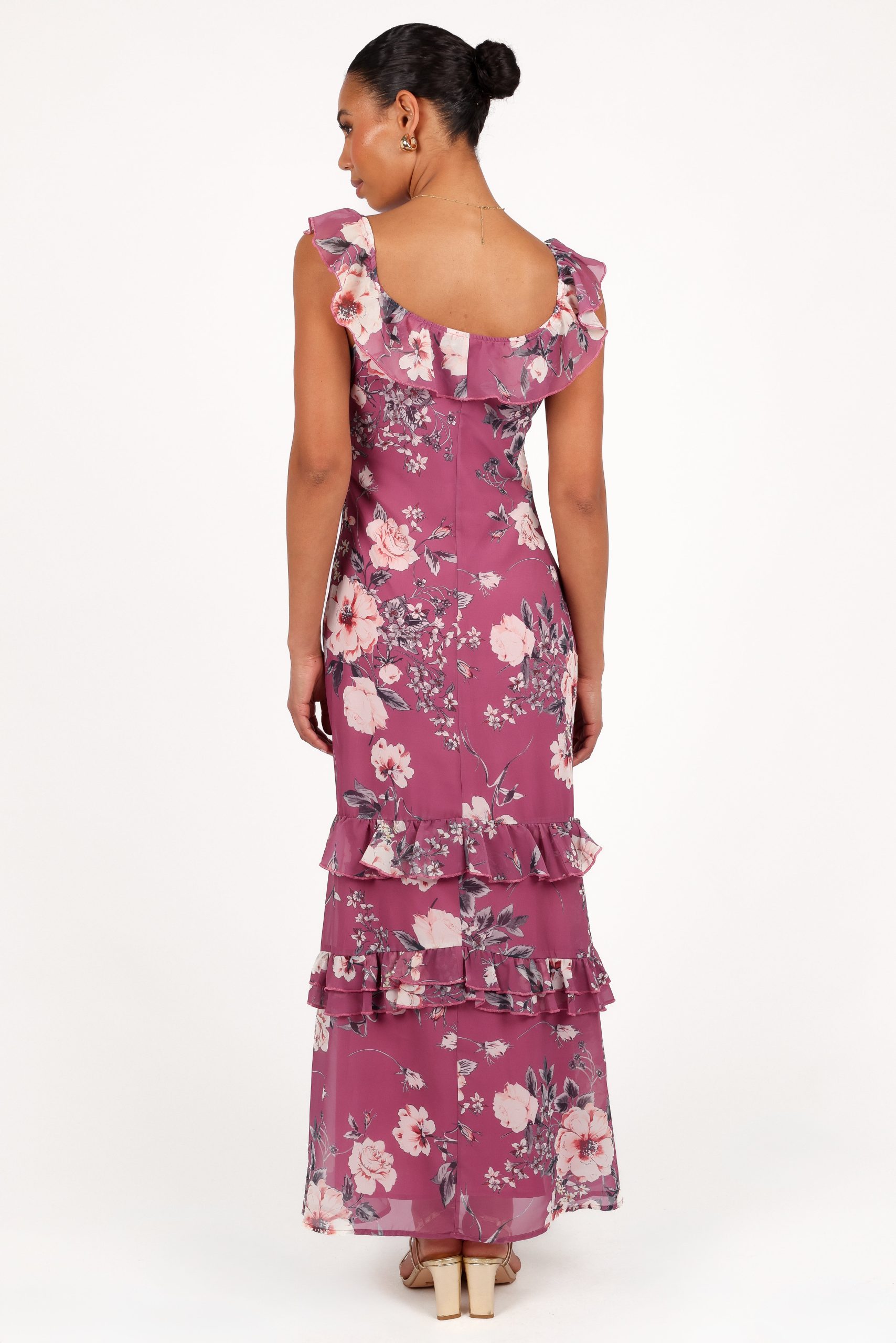 Irelynn Maxi Dress - Dark Rose Floral - Image 6