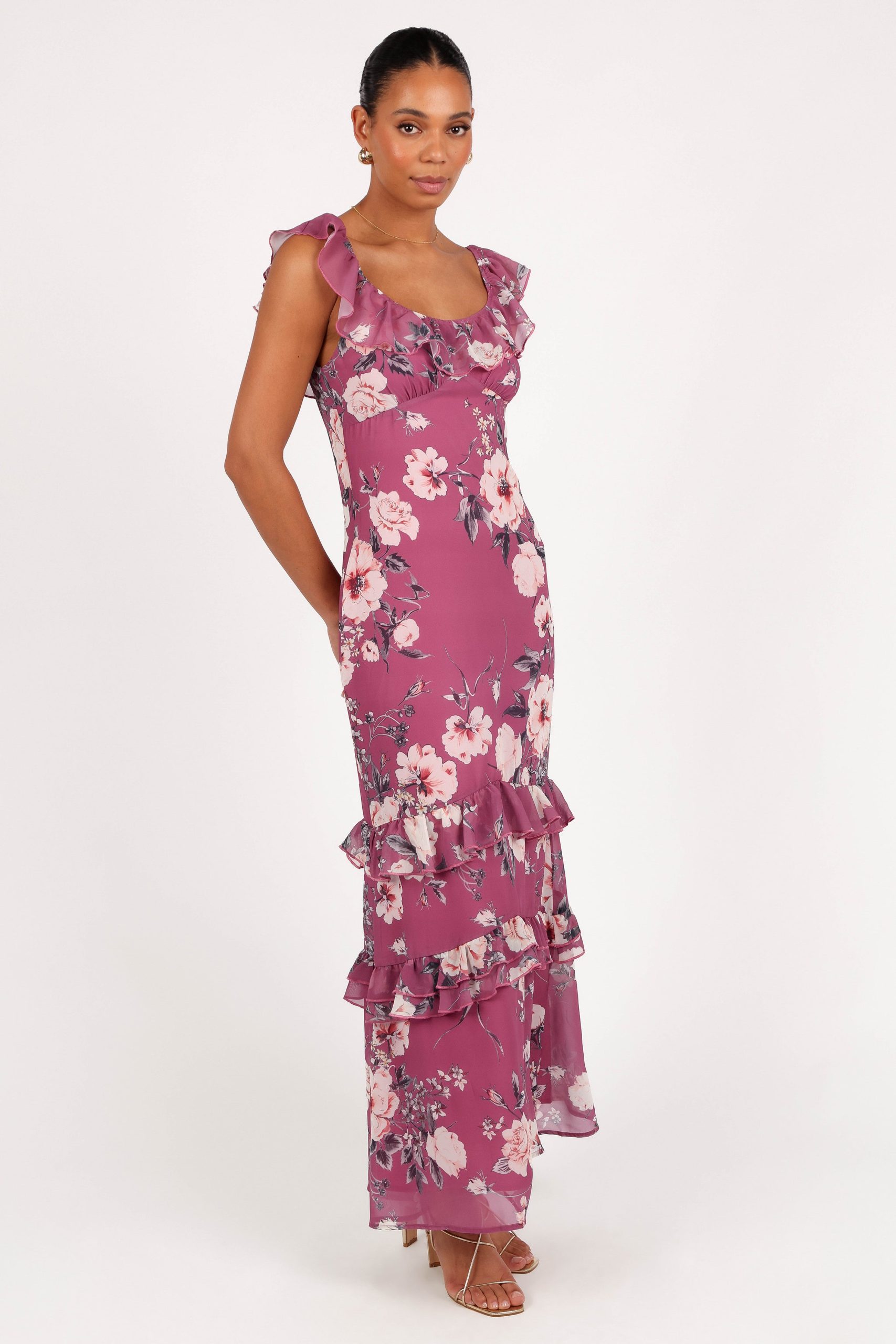 Irelynn Maxi Dress - Dark Rose Floral - Image 7