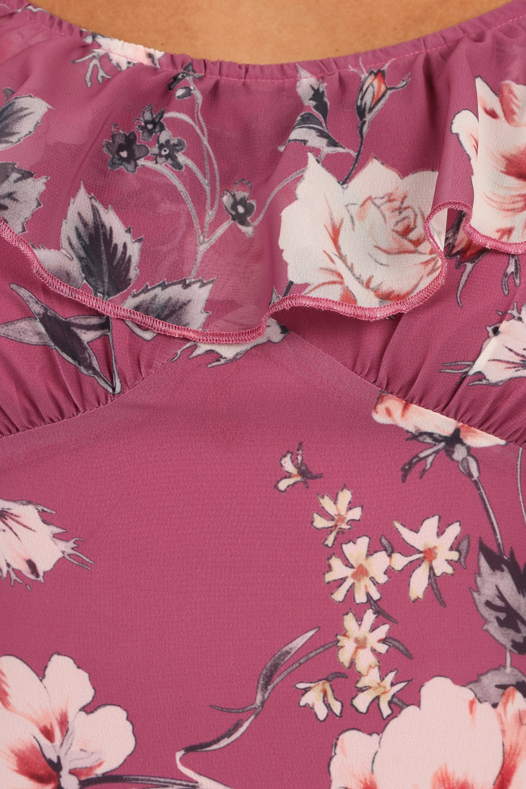 Irelynn Maxi Dress - Dark Rose Floral - Image 10