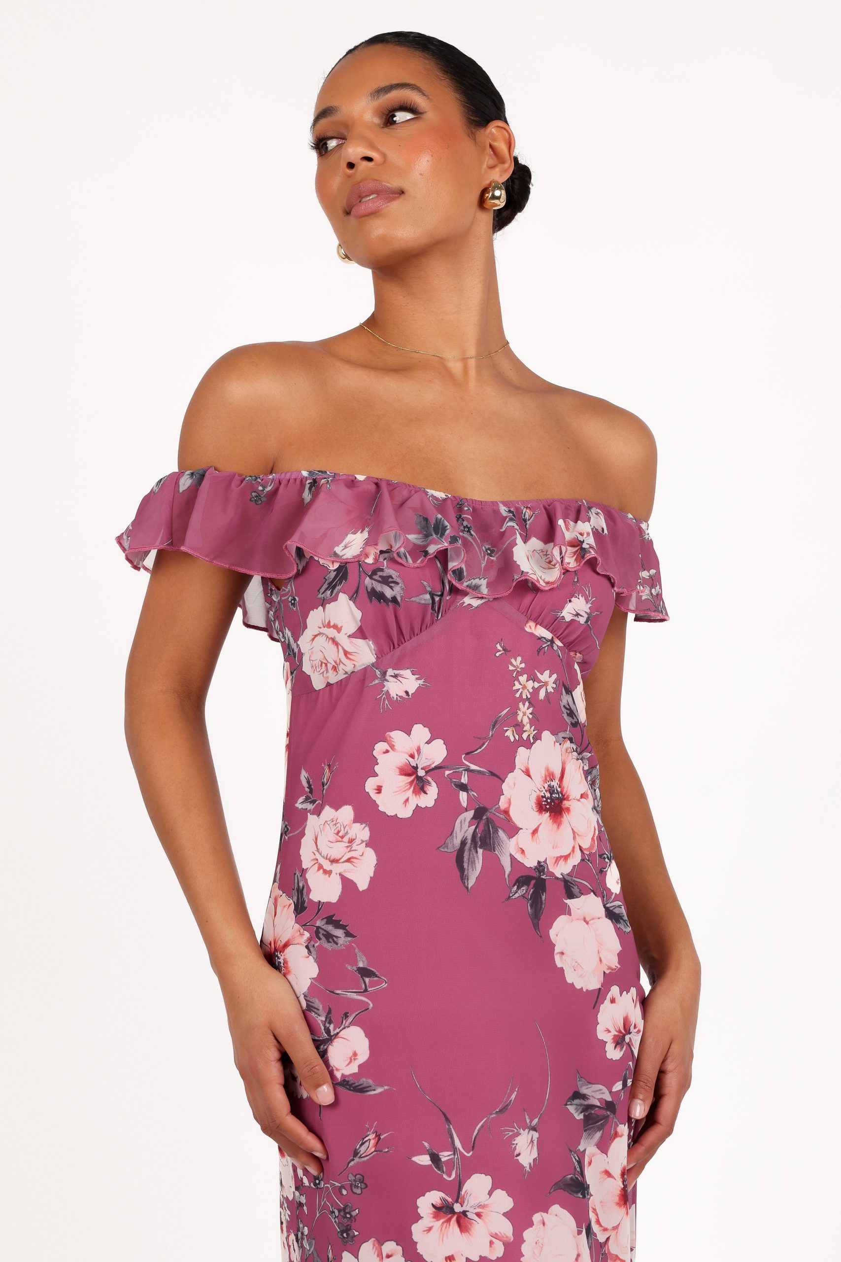 Irelynn Maxi Dress - Dark Rose Floral - Image 4
