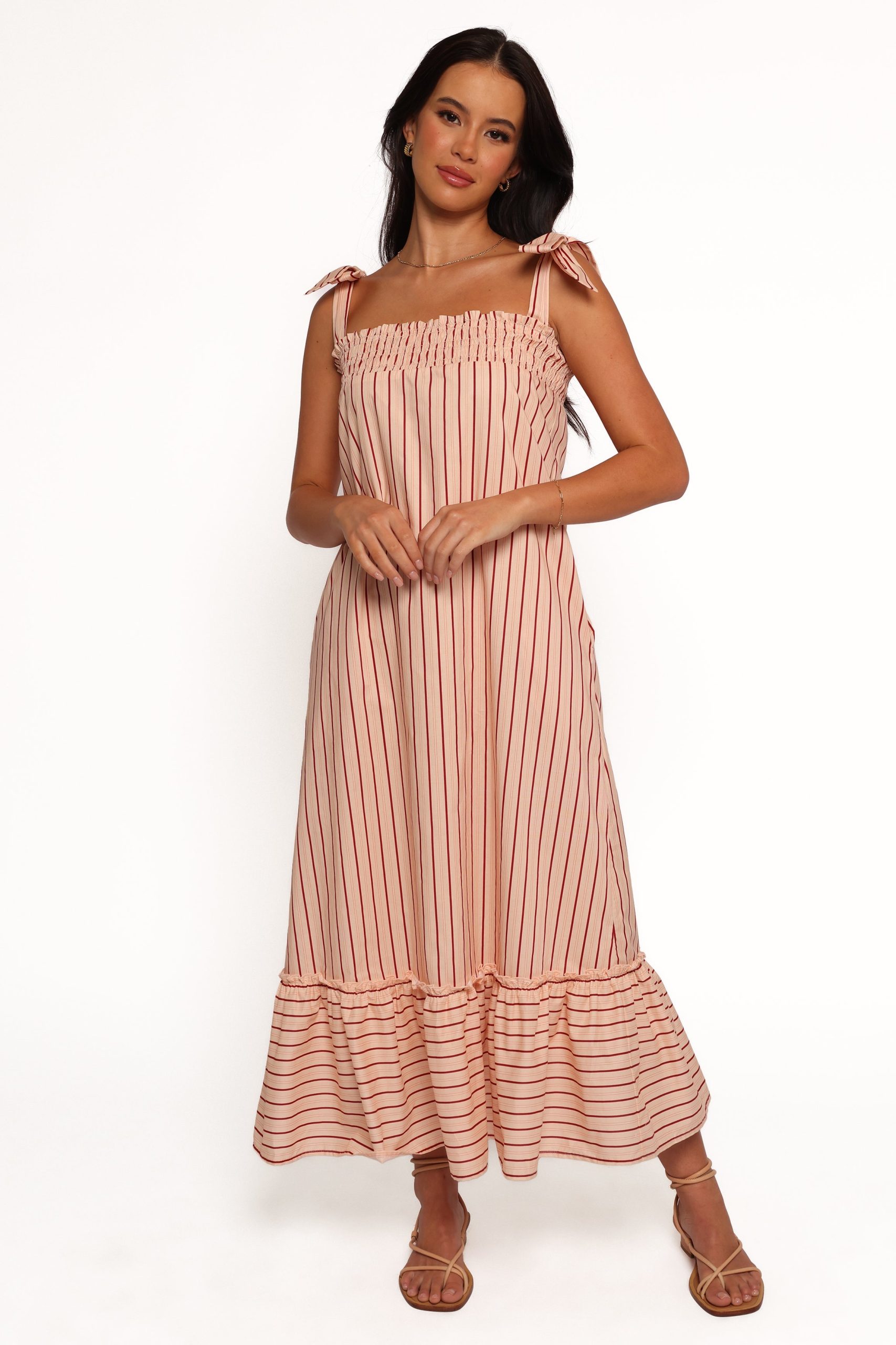Irina Maxi Dress - Pink Stripe - Image 2