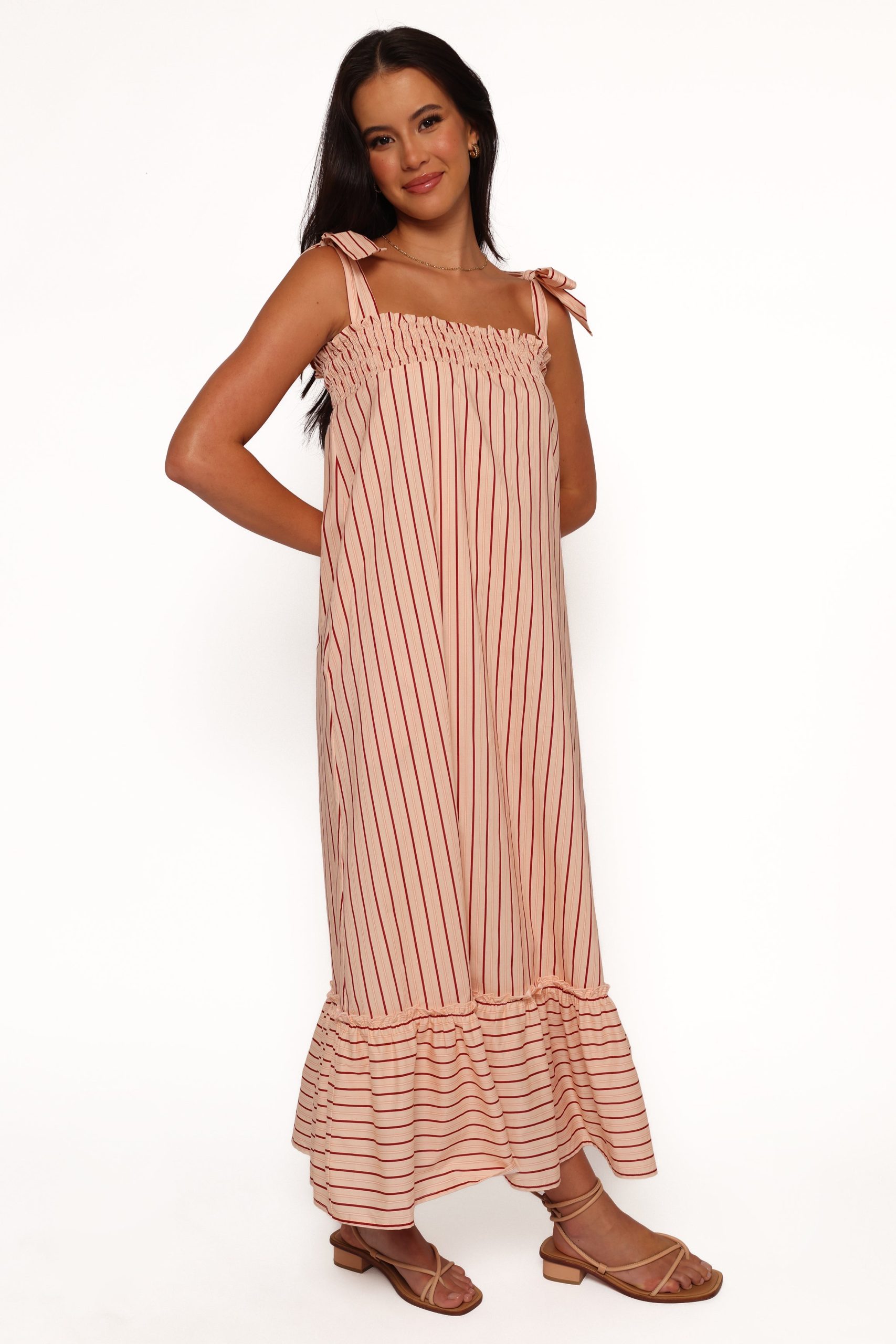 Irina Maxi Dress - Pink Stripe - Image 6