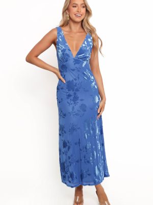 Izzy Midi Dress - Blue Floral