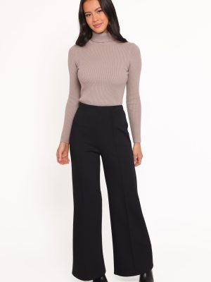 Jade Wide Leg Pant - Black