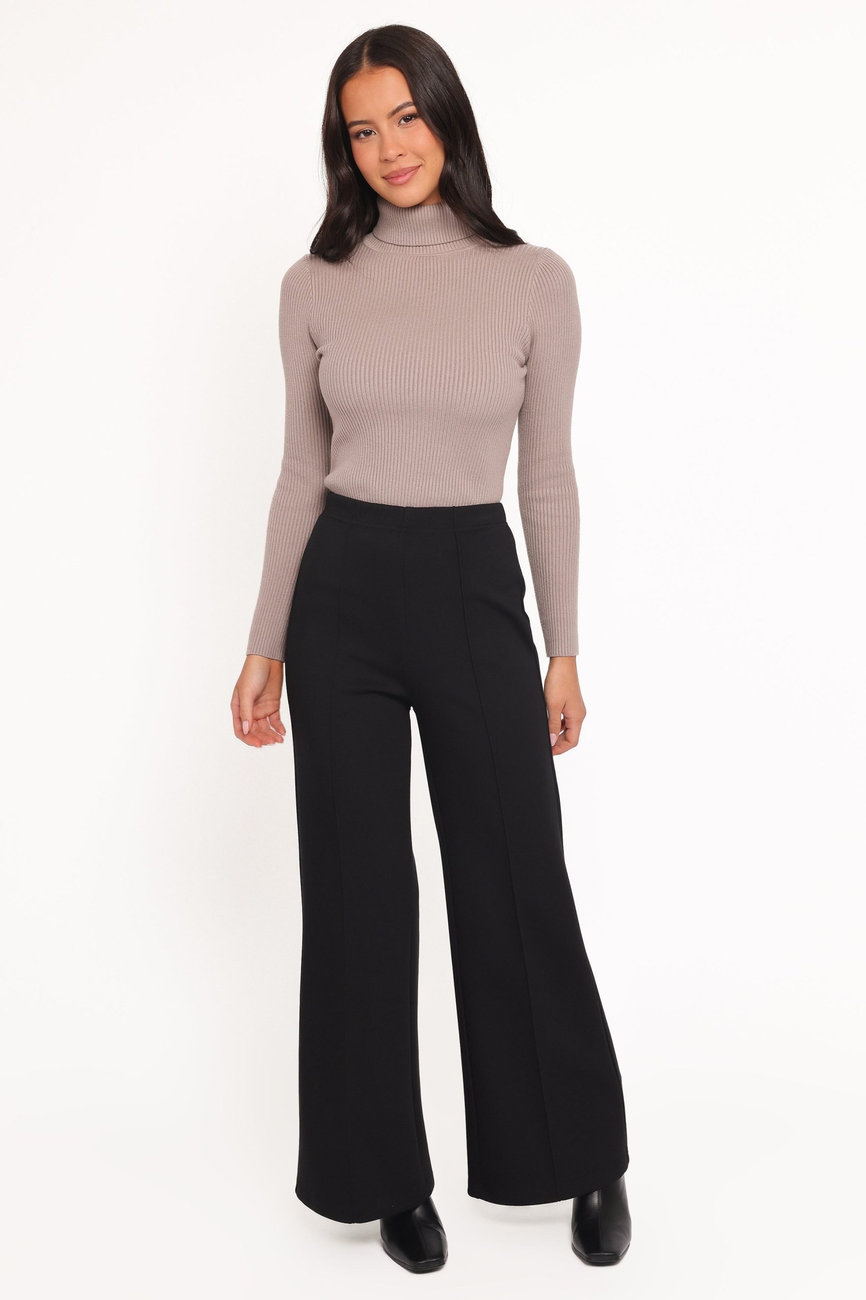 Jade Wide Leg Pant - Black
