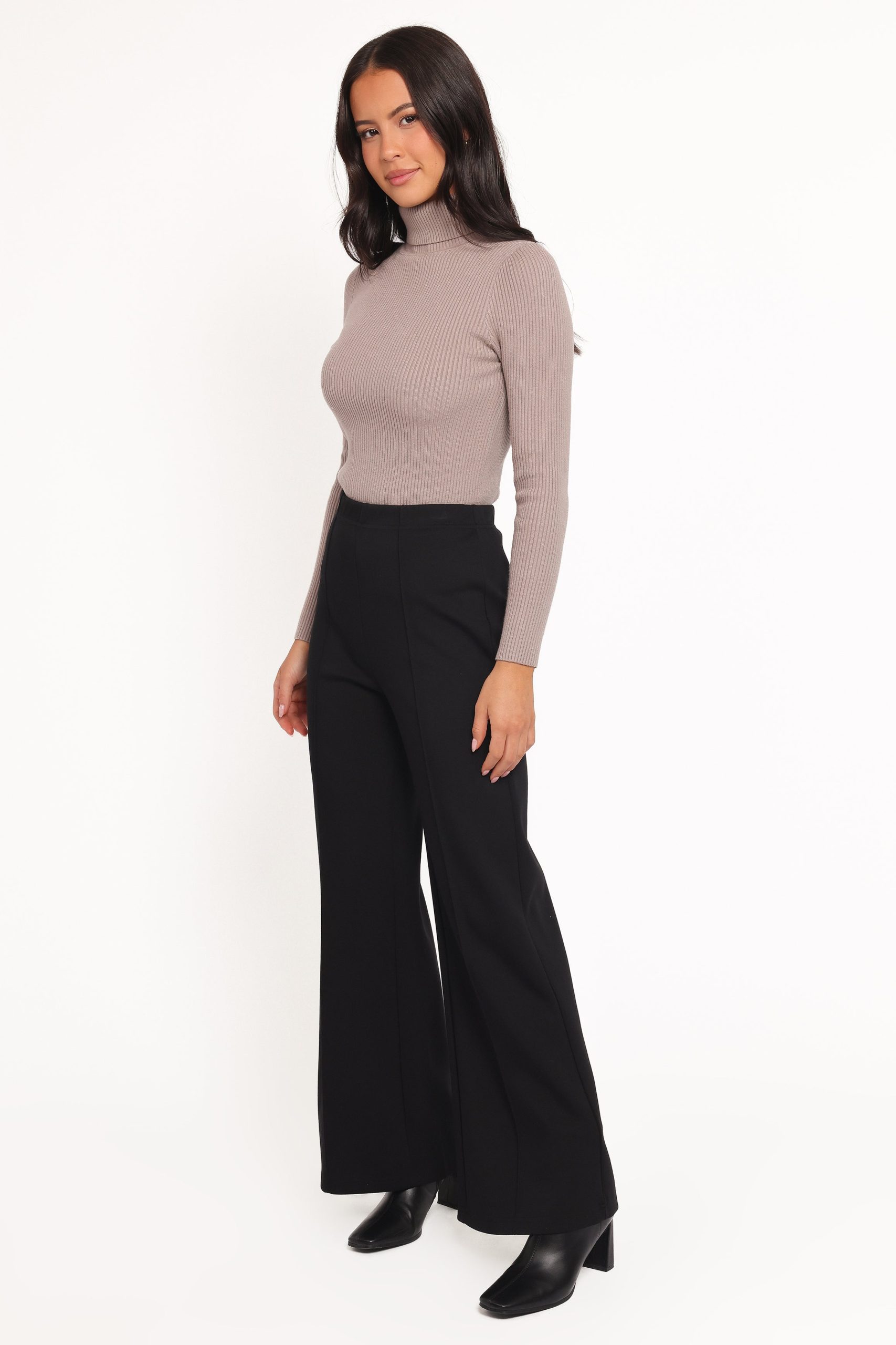 Jade Wide Leg Pant - Black - Image 3
