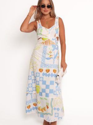 Janina Maxi Dress - Multi Print