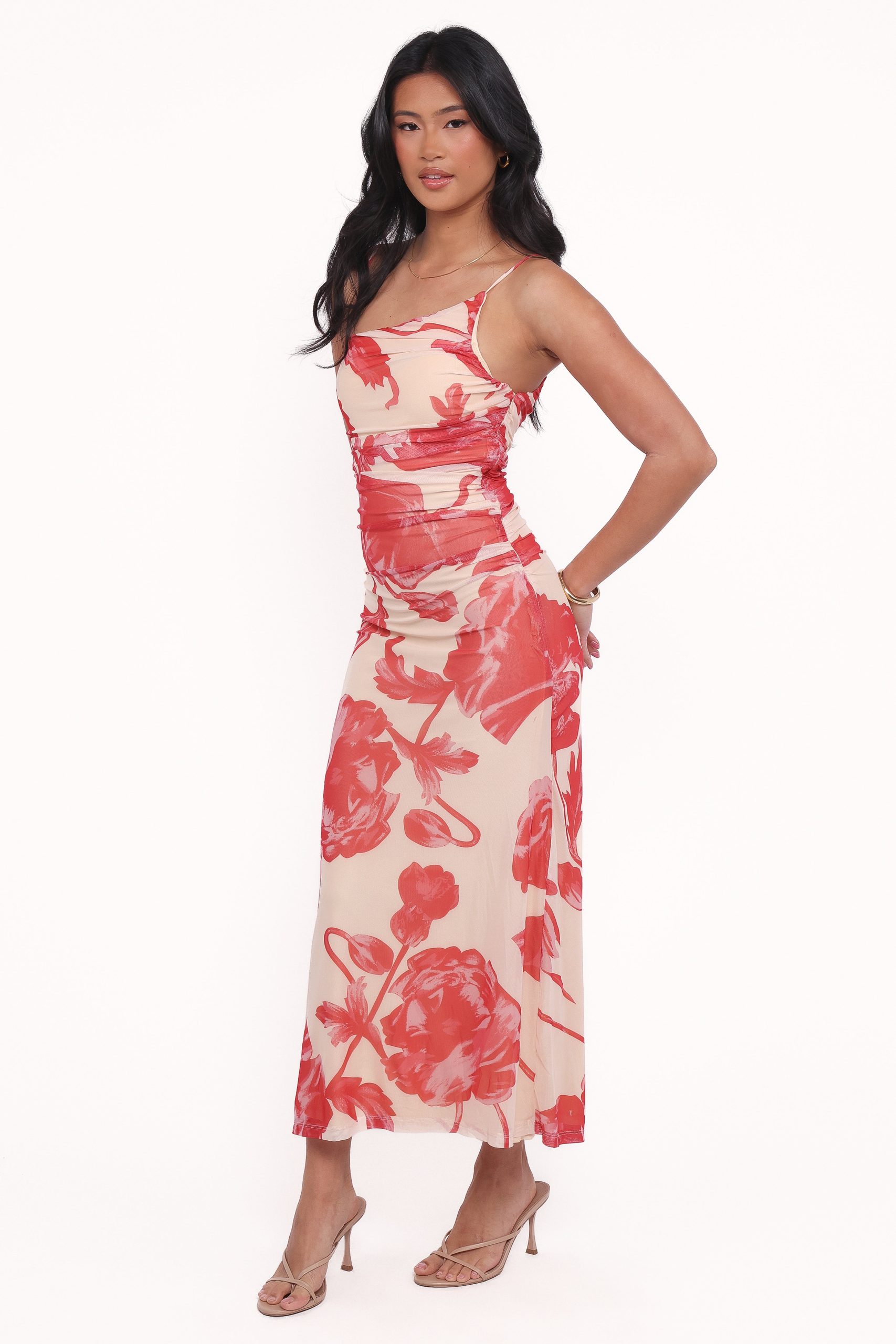 Jasmine Maxi Dress - Red Floral - Image 3