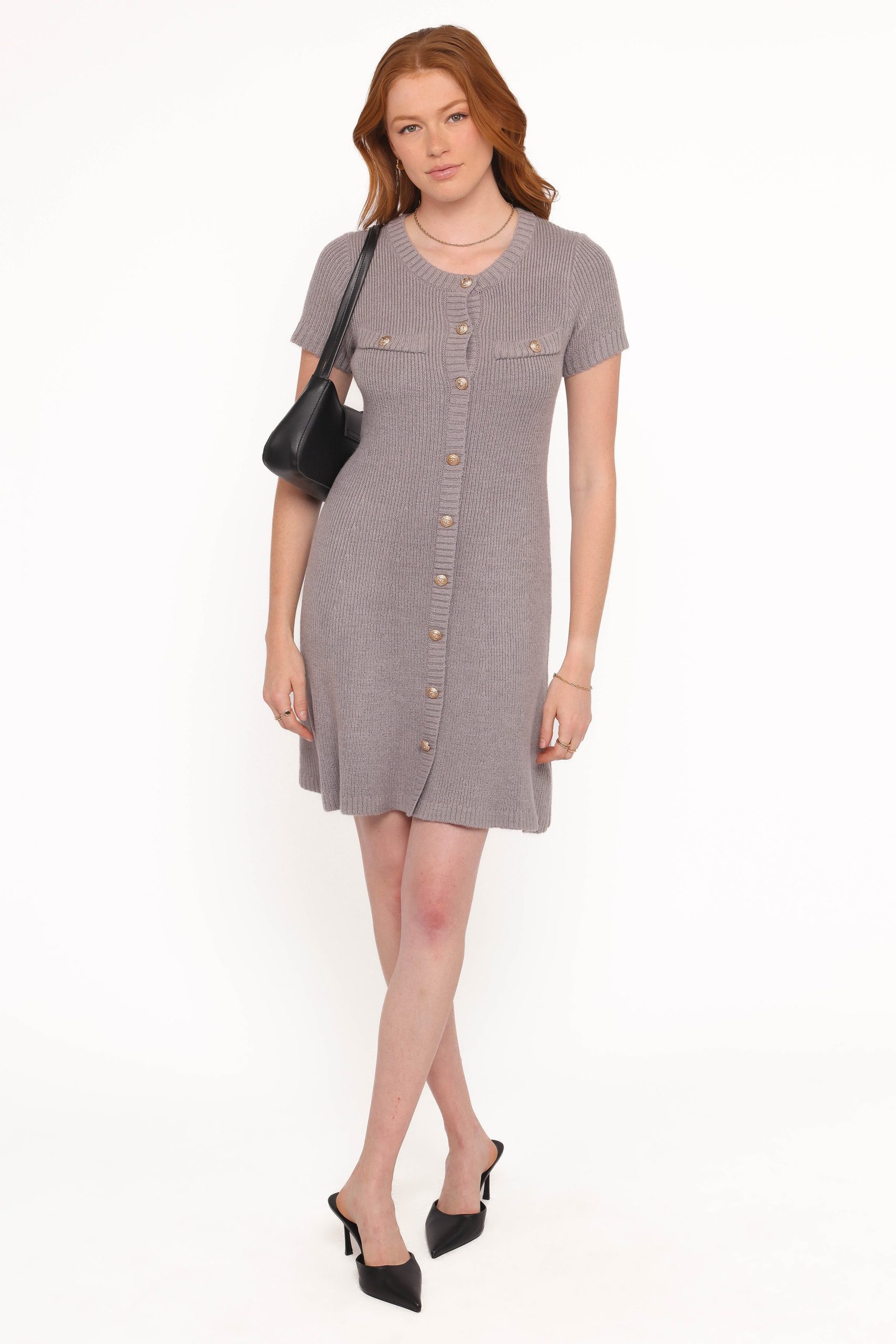 Jaxon Mini Dress - Grey - Image 5