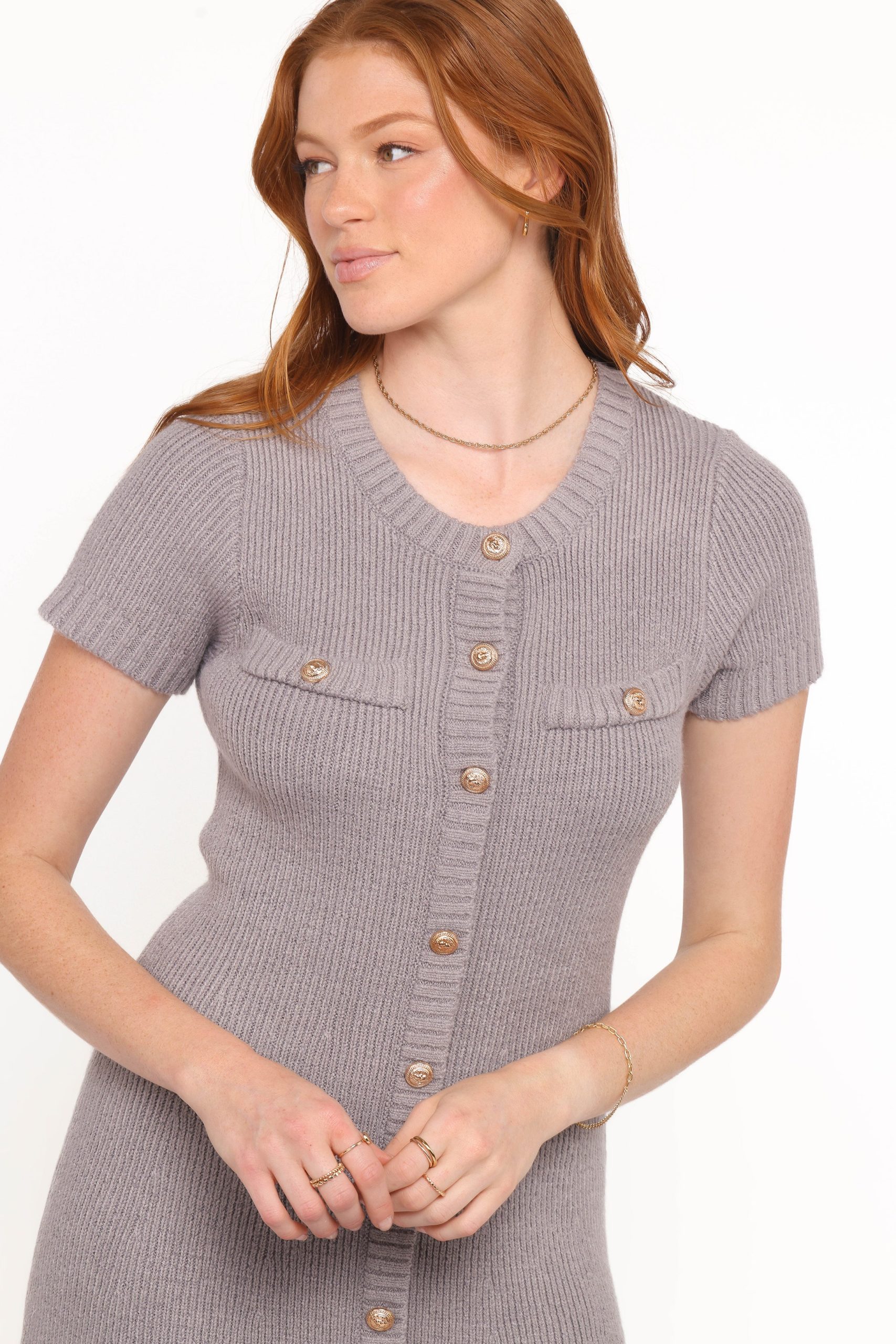 Jaxon Mini Dress - Grey - Image 2