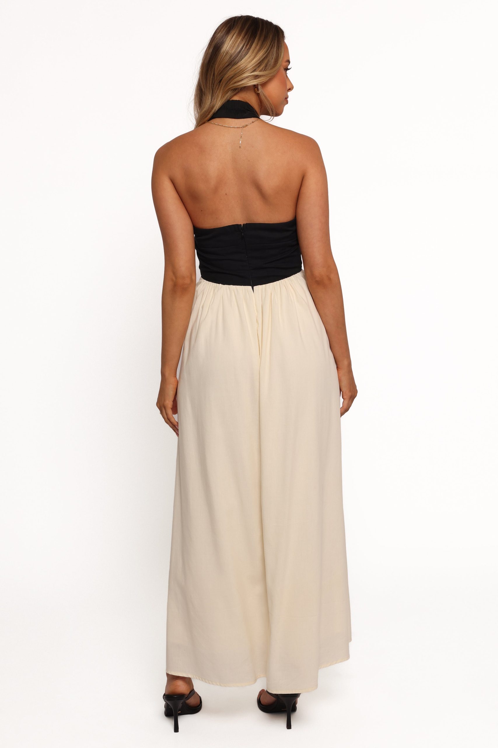 Jayden Maxi Dress - Black Cream - Image 5