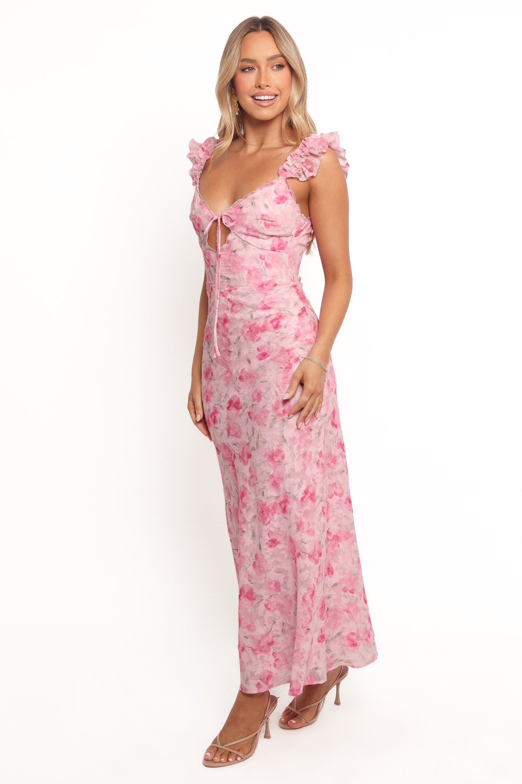 Jean Maxi Dress - Pink Floral - Image 2