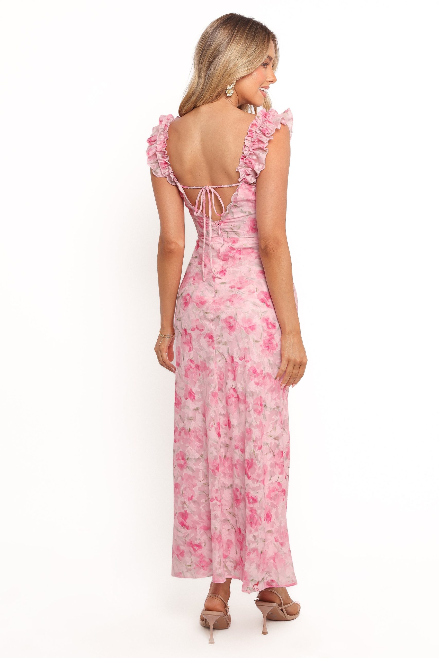 Jean Maxi Dress - Pink Floral - Image 3