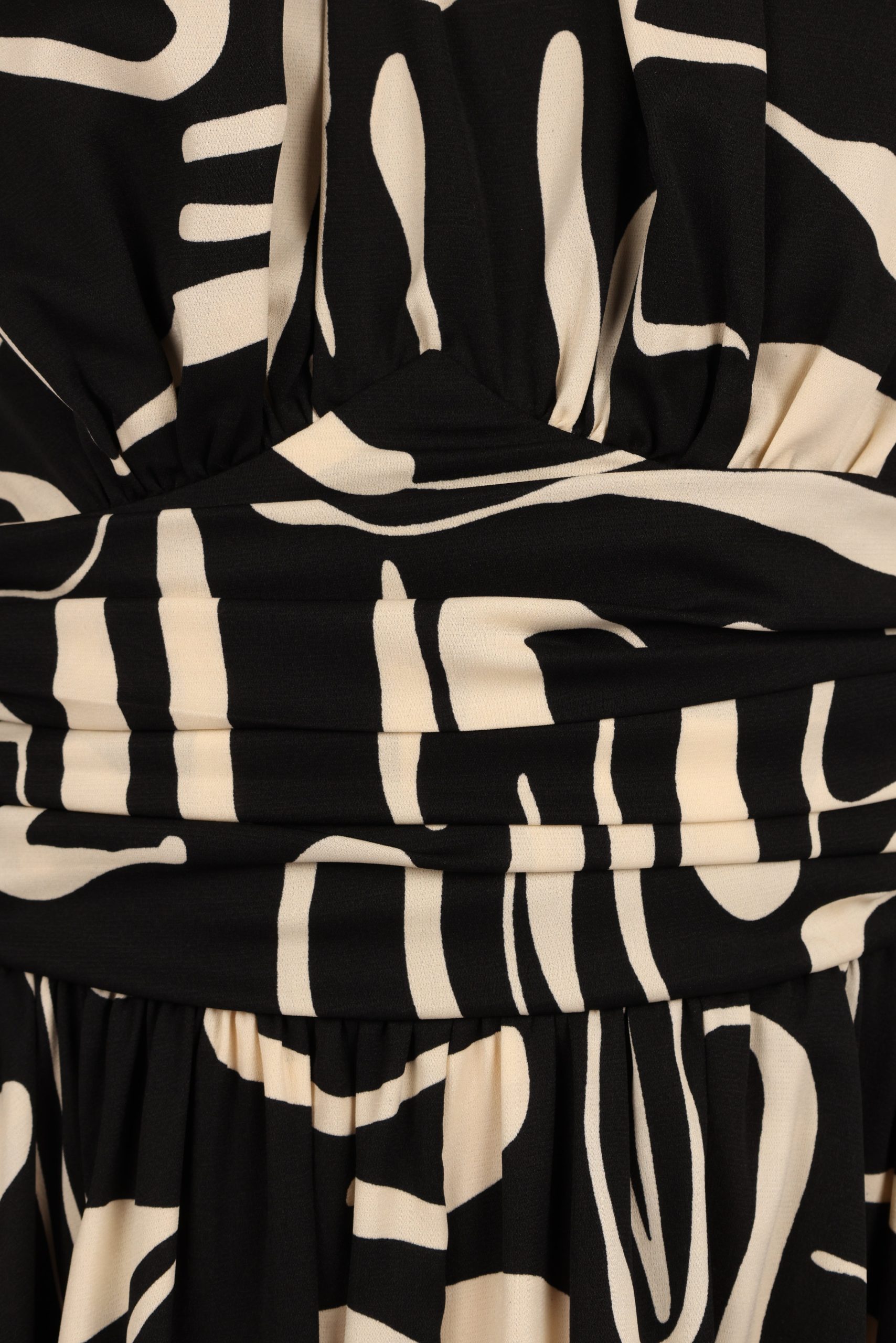 Jennifer Halterneck Maxi Dress - Black/White - Image 8