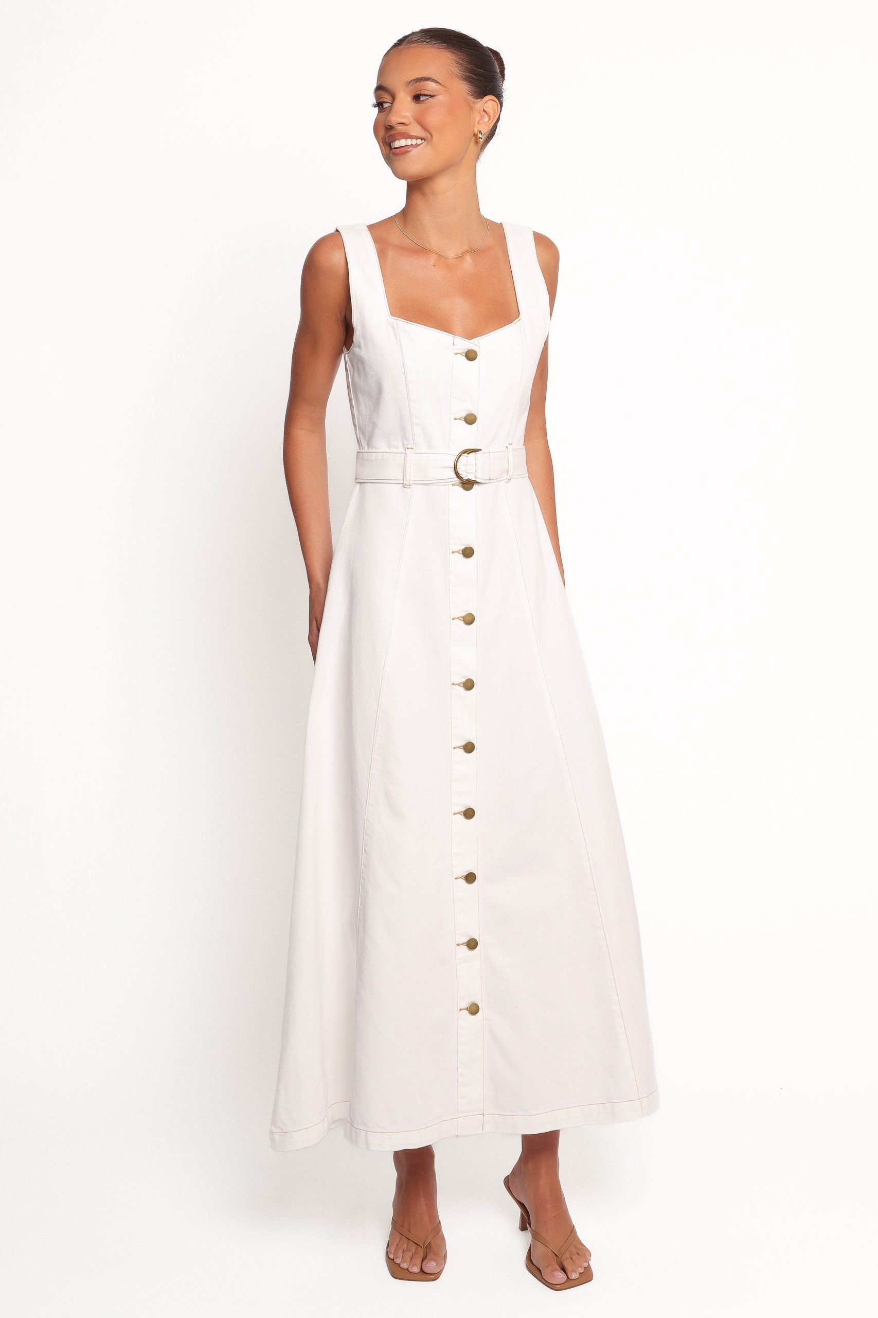 Jennings Midi Dress - White - Image 2