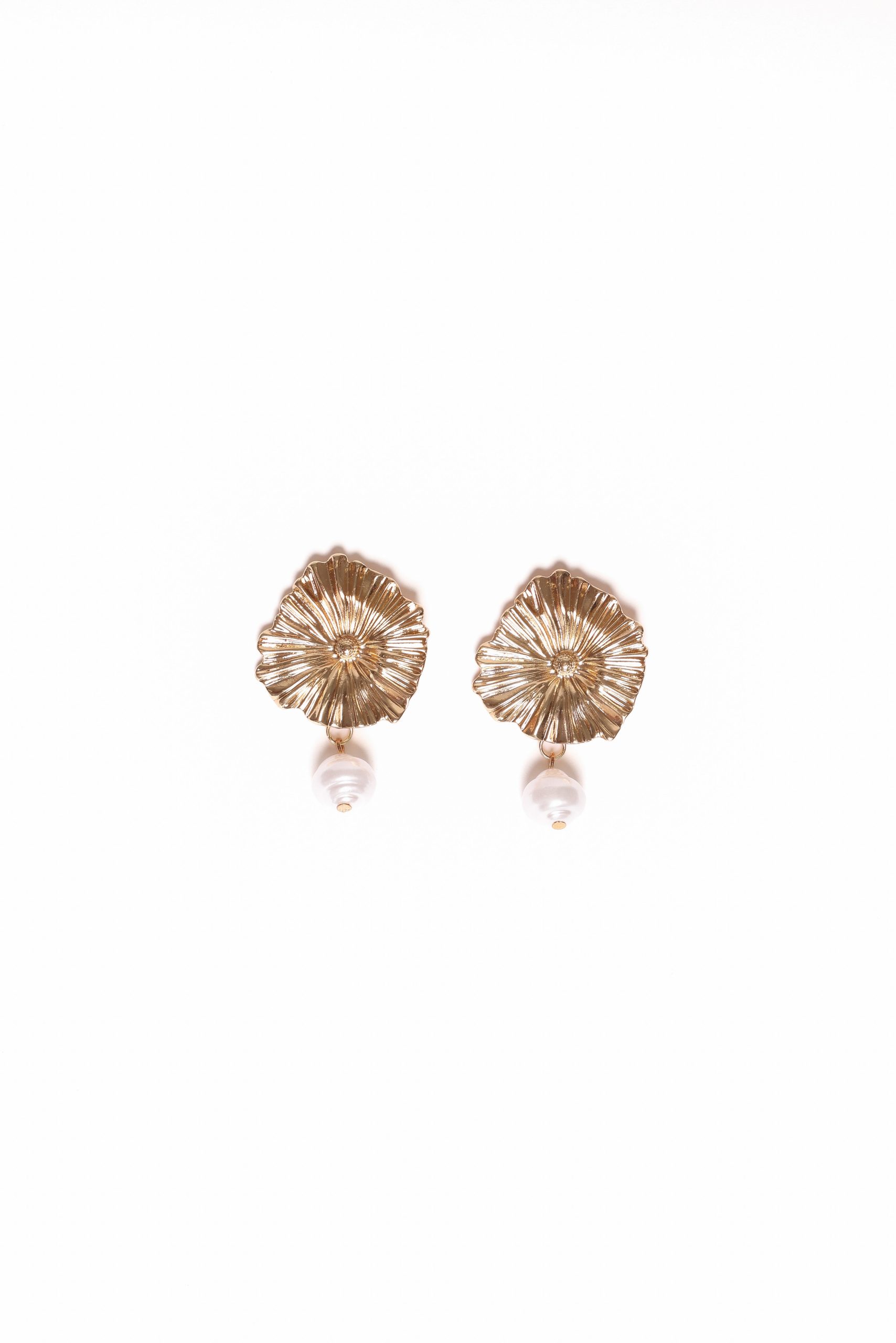 Jett Earrings - Gold/Pearl
