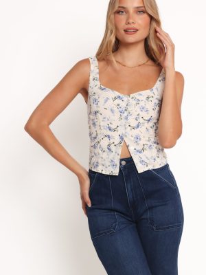 Jia Top - Ivory Floral