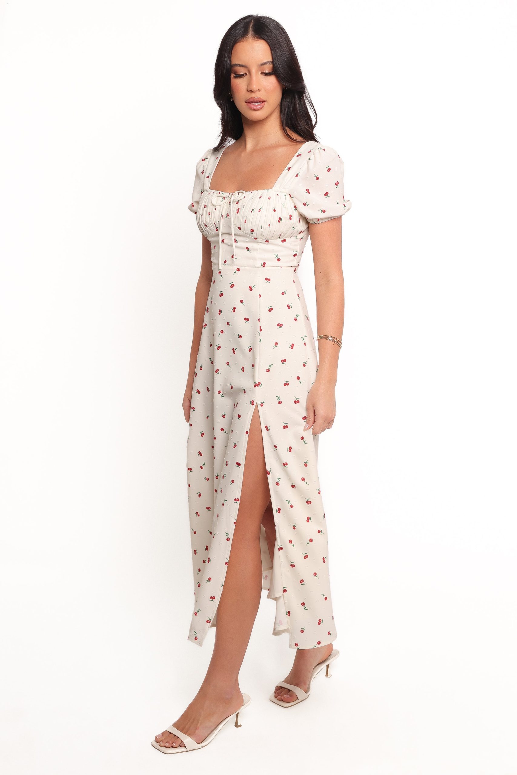 Jill Midi Dress - Cherry Print - Image 3