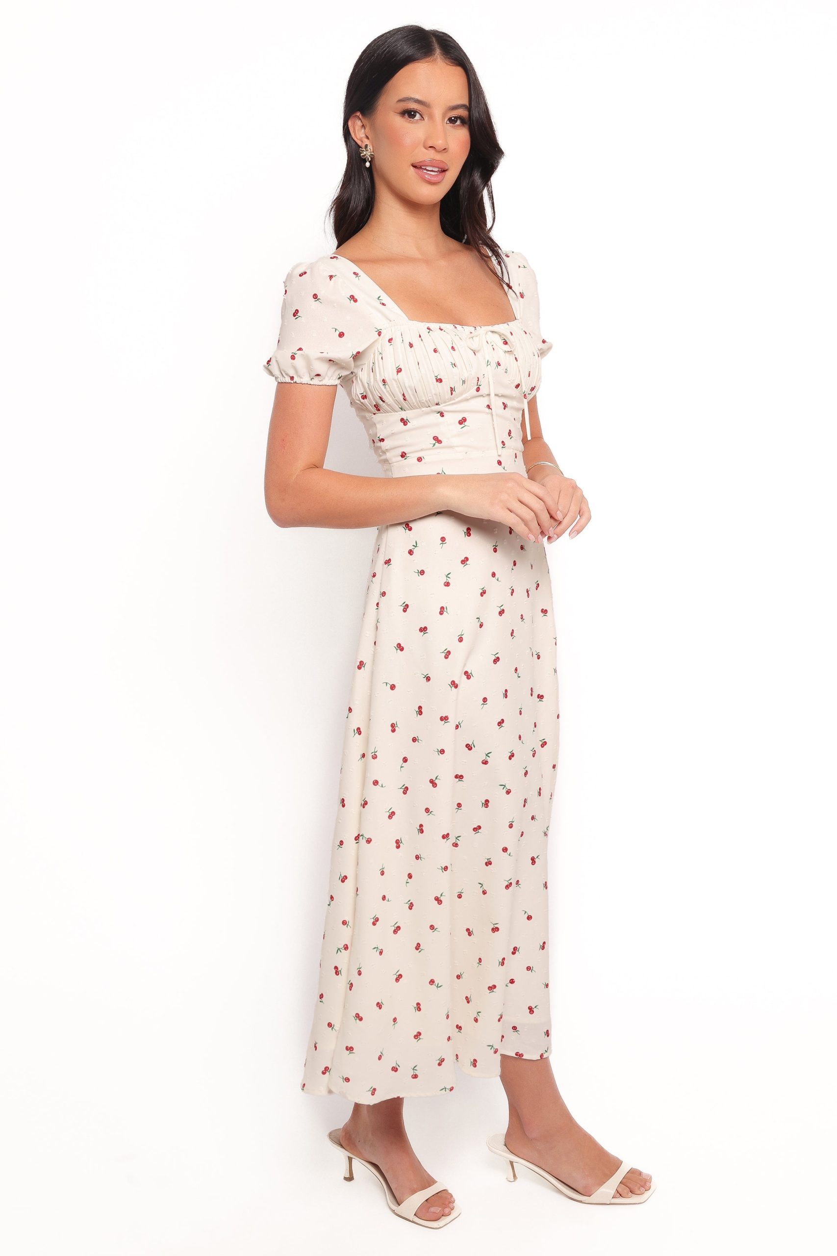 Jill Midi Dress - Cherry Print - Image 6