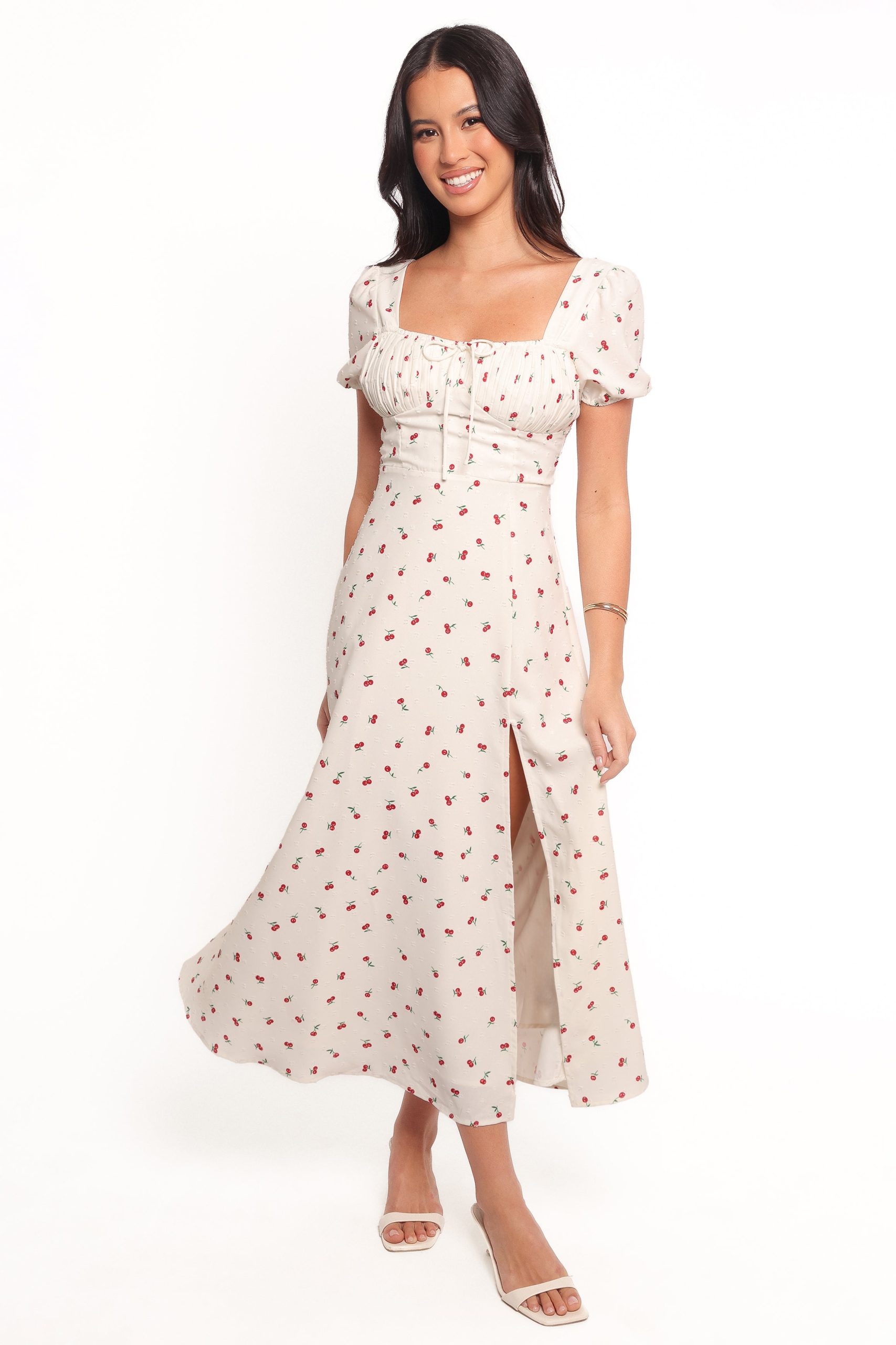 Jill Midi Dress - Cherry Print - Image 7
