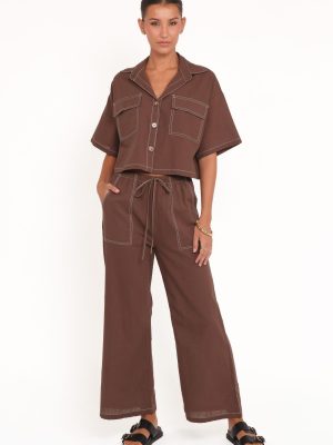 Jill Pant Set - Chocolate