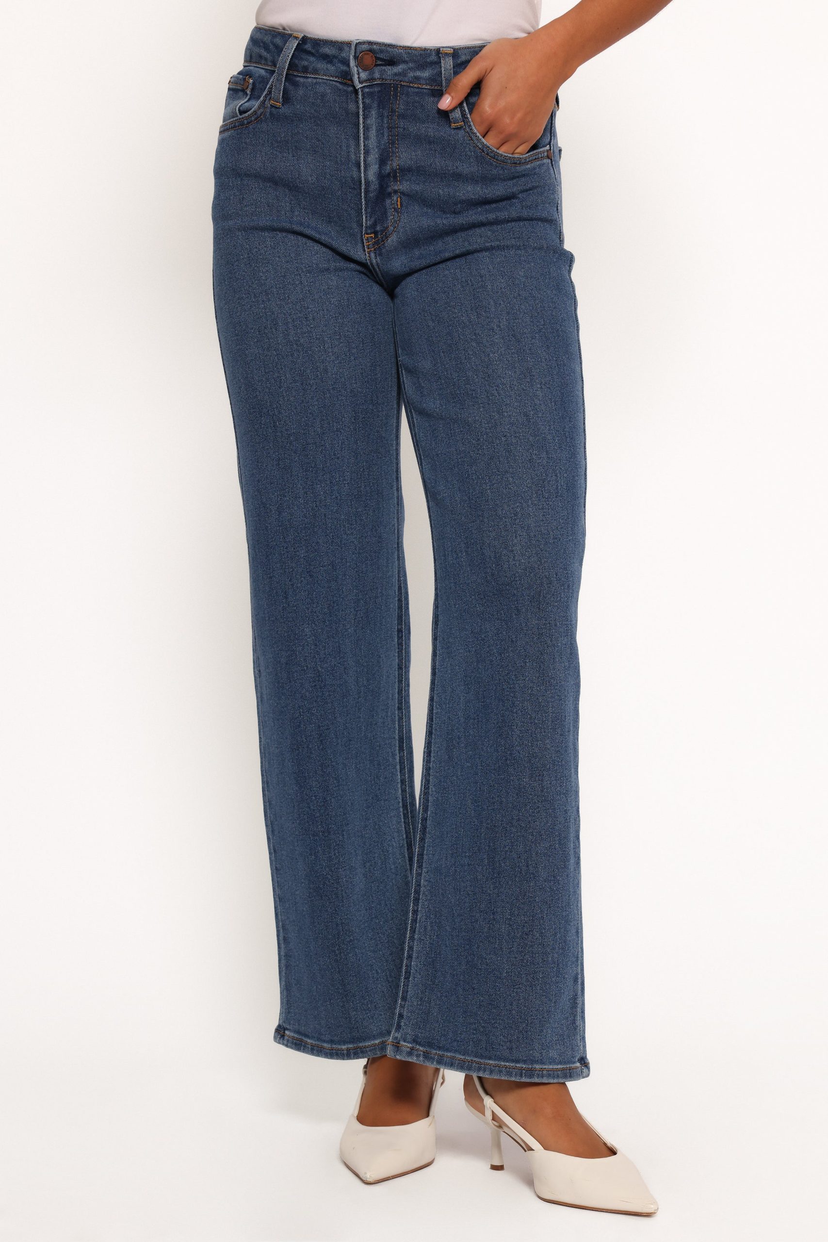 Just Black Uncut Straight Leg Jean - Dark Denim - Image 2