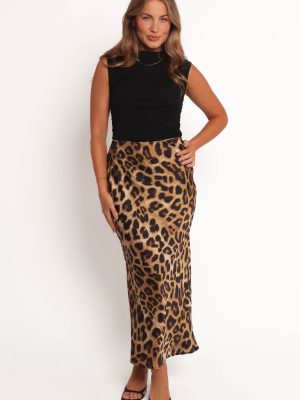 Kaia Midi Skirt - Leopard