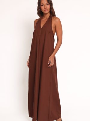 Kaida Maxi Dress - Espresso