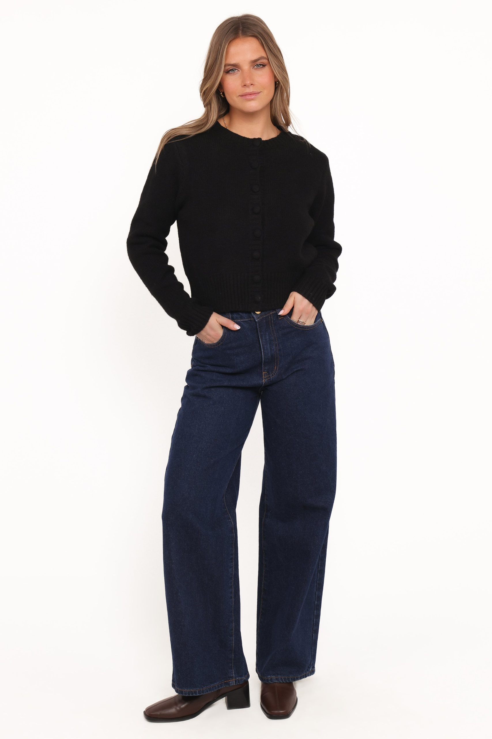 Kanie Knit Cardigan - Black - Image 5