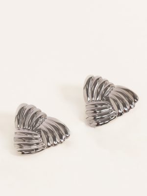 Katana Earrings - Silver