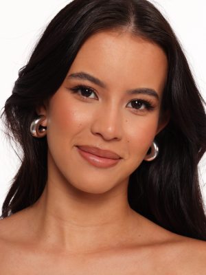 Katie Hoop Earrings - Silver